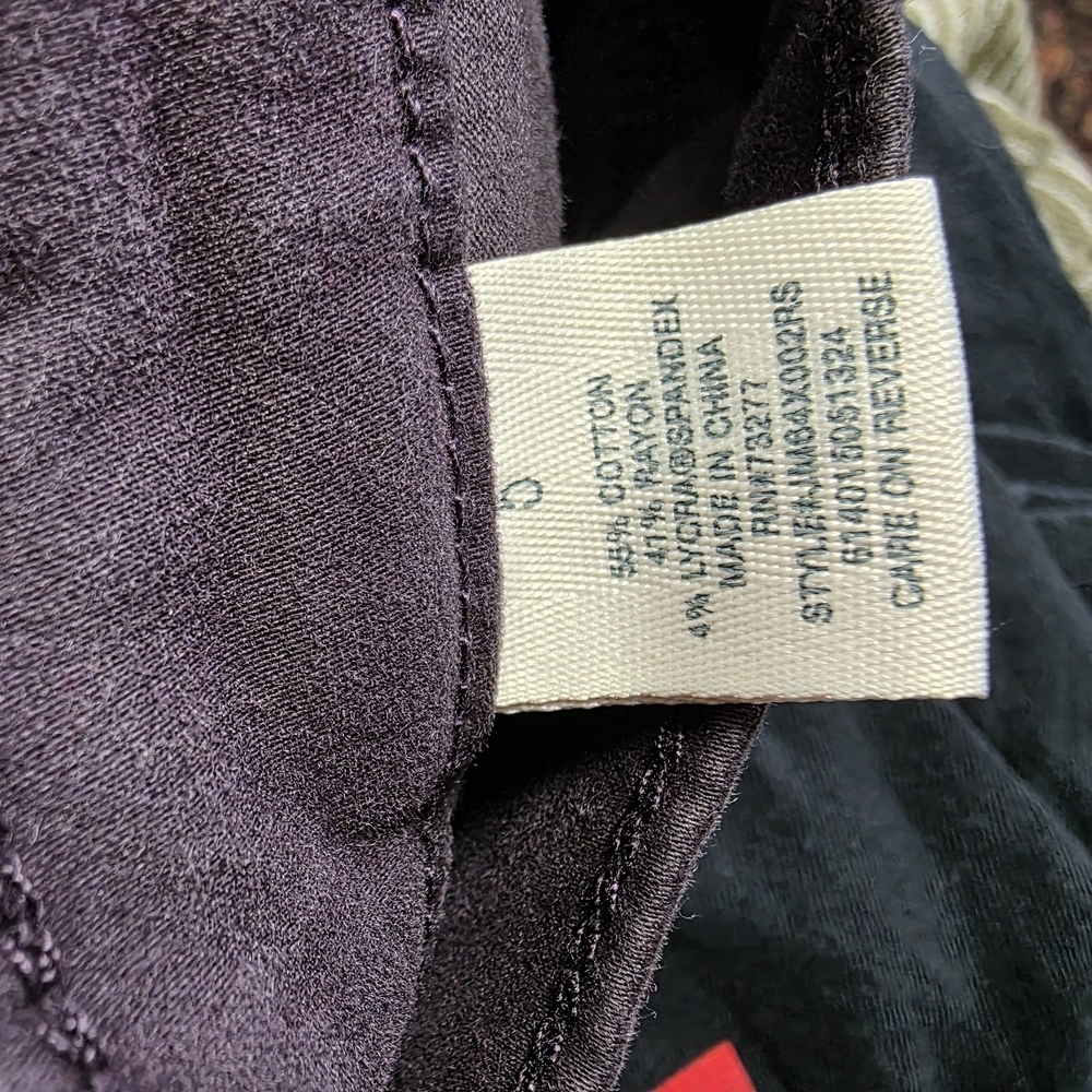 Mudd Women's FLX Stretch Jeans Casual Solid Purple Indigo Skinny Sz 5 - Picture 9 of 12